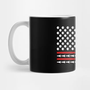 Golf USA Flag Father Day Mug